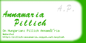 annamaria pillich business card